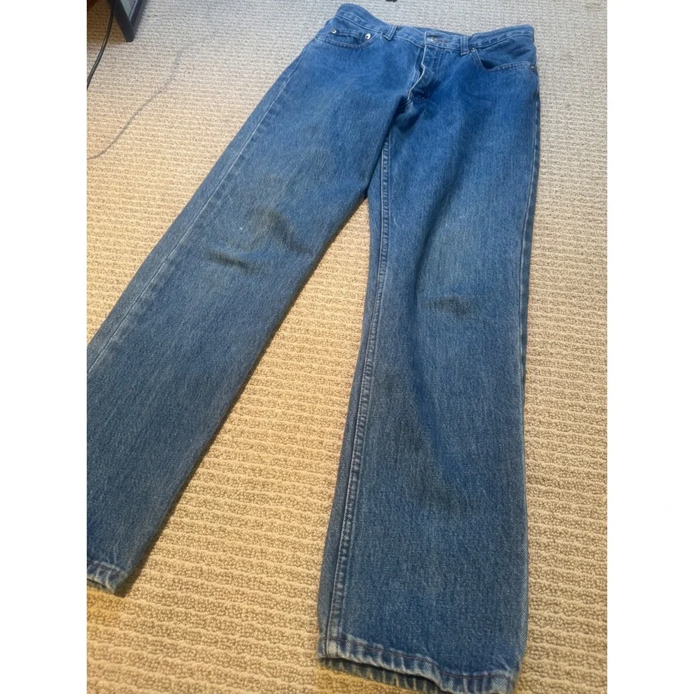 Vintage Polo Ralph‎ Lauren Dungarees Mens 31x30 Blue Denim Jeans Made in USA